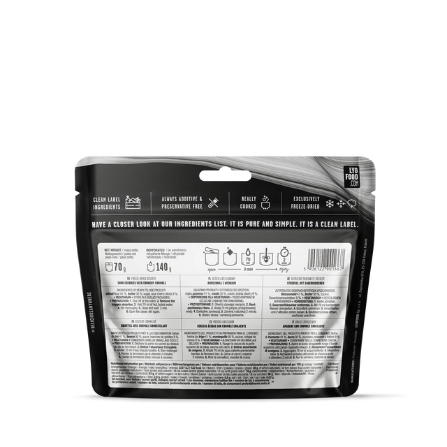 Crumble aux Griottes